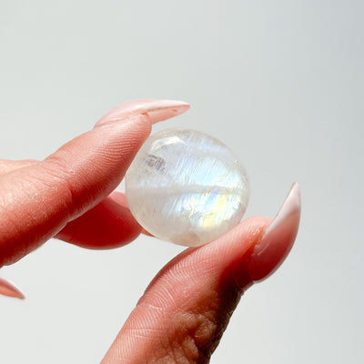 Rainbow Moonstone Flat Stone