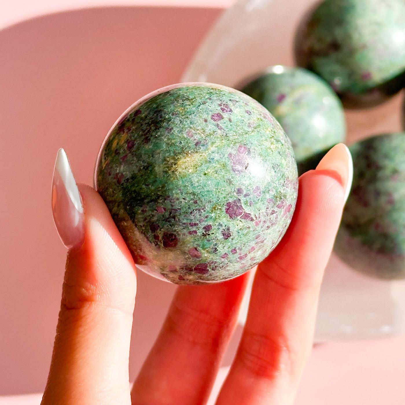Ruby Fuchsite Medium Sphere