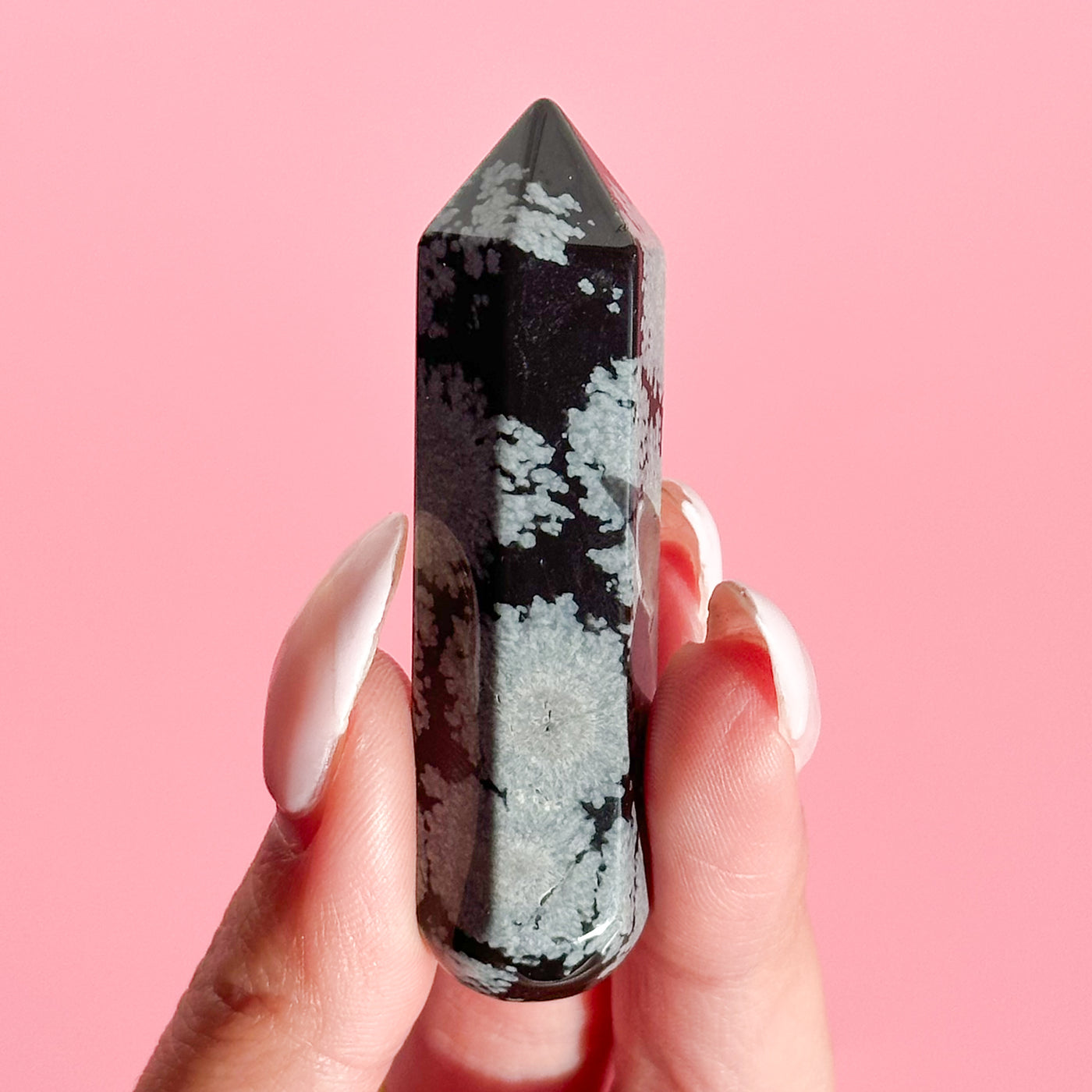 Snowflake Obsidian Point