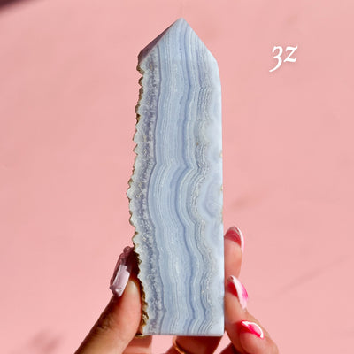 Blue Lace Agate Tower