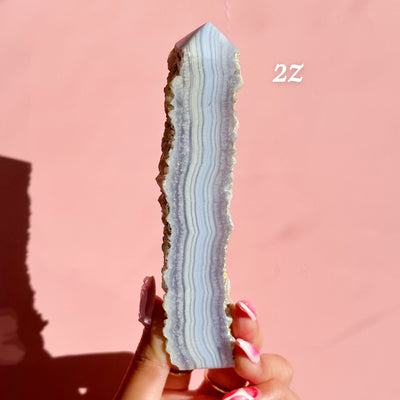 Blue Lace Agate Tower