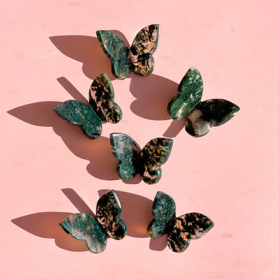 Moss Agate Butterfly