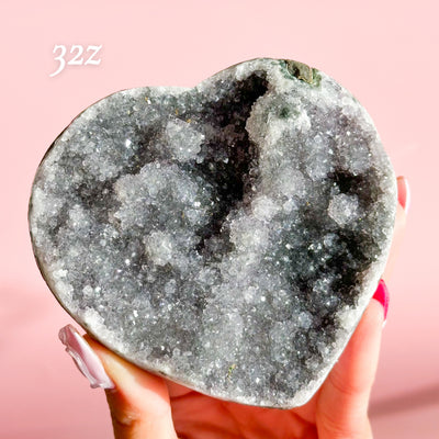 Druzy Amethyst Heart from Brazil