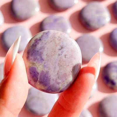 Purple Jade Mini Flat Tumble