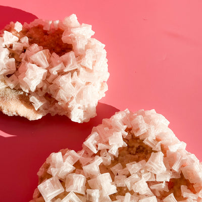 Pink Halite Cluster XL