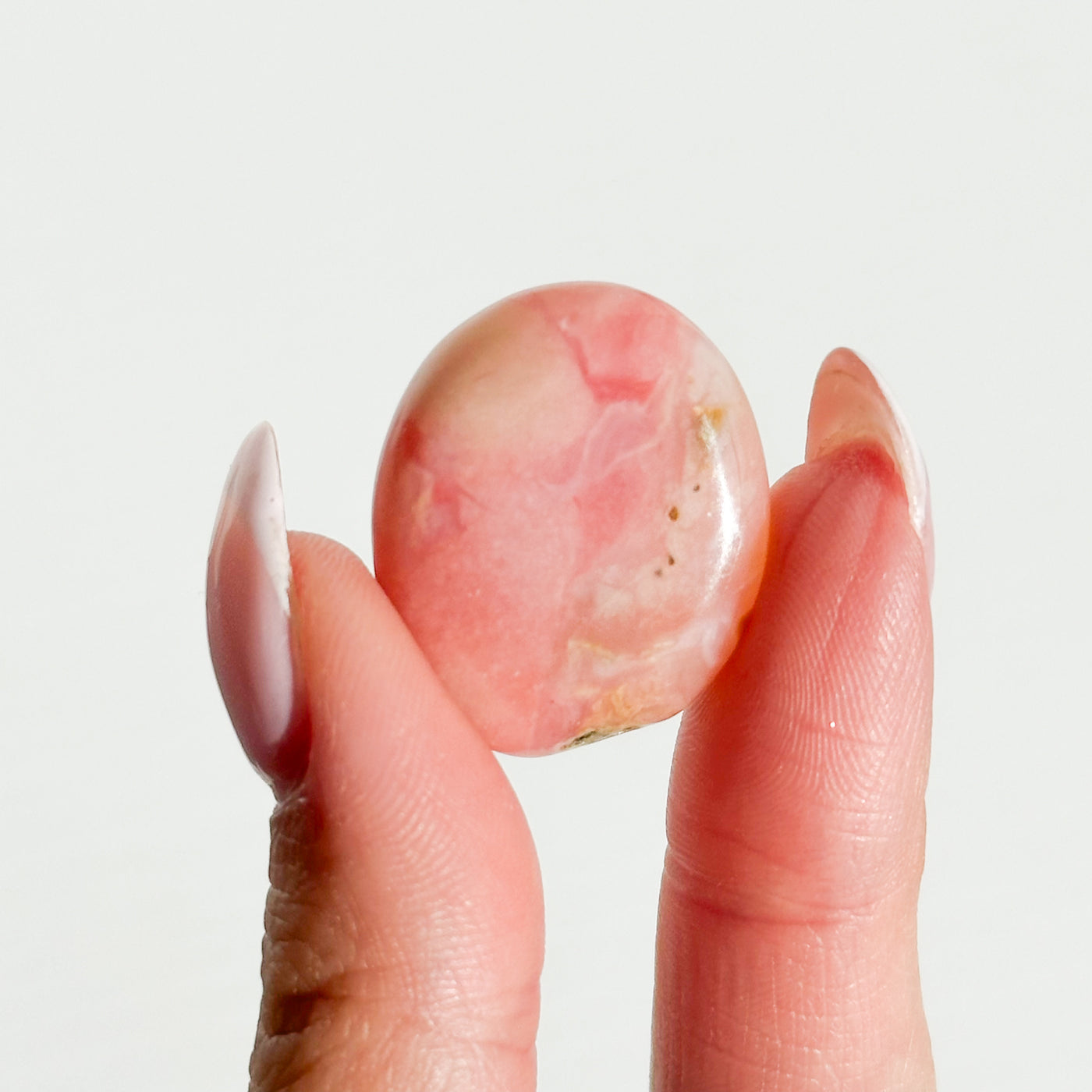 Peruvian Pink Opal Mini Flat Tumble