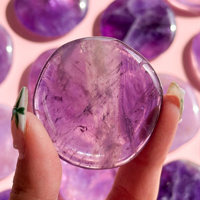 Amethyst Flat Stone