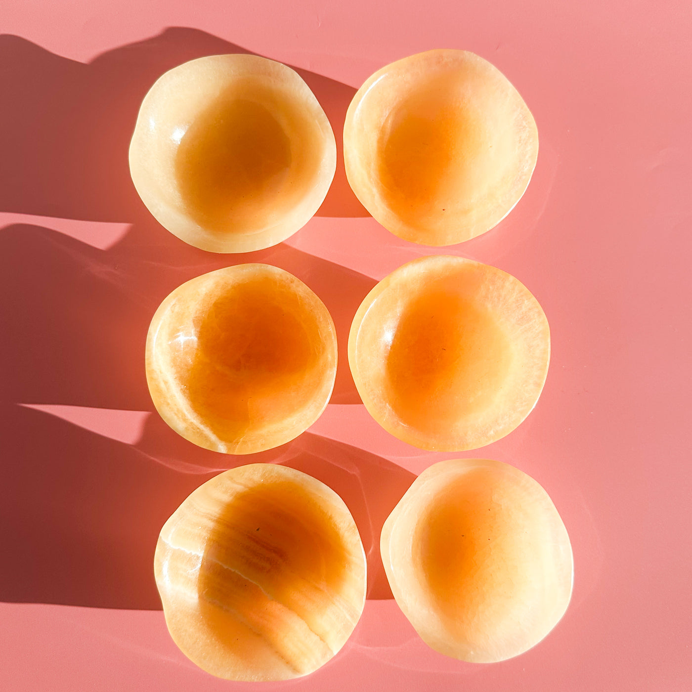 Orange Calcite Bowl