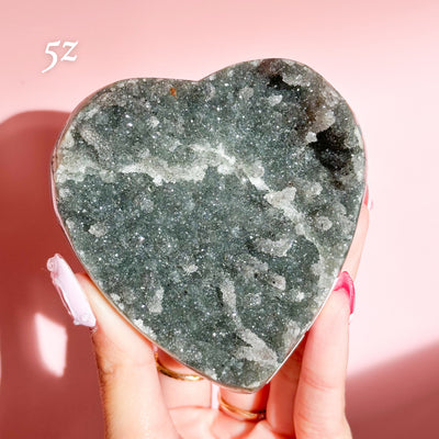 Druzy Amethyst Heart from Brazil