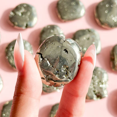 Druzy Pyrite Mini Flat Tumble