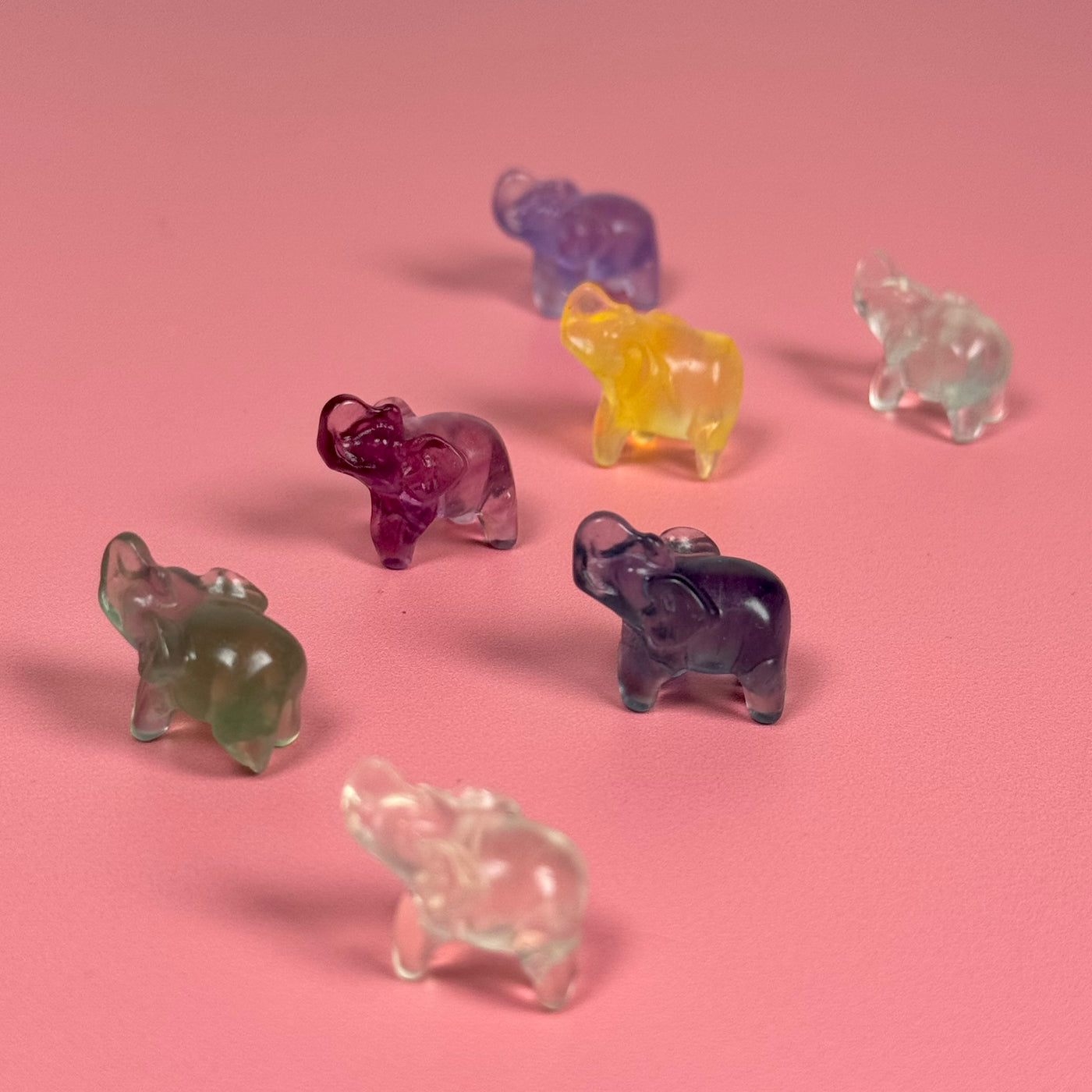Fluorite Mini Elephant (TINY)