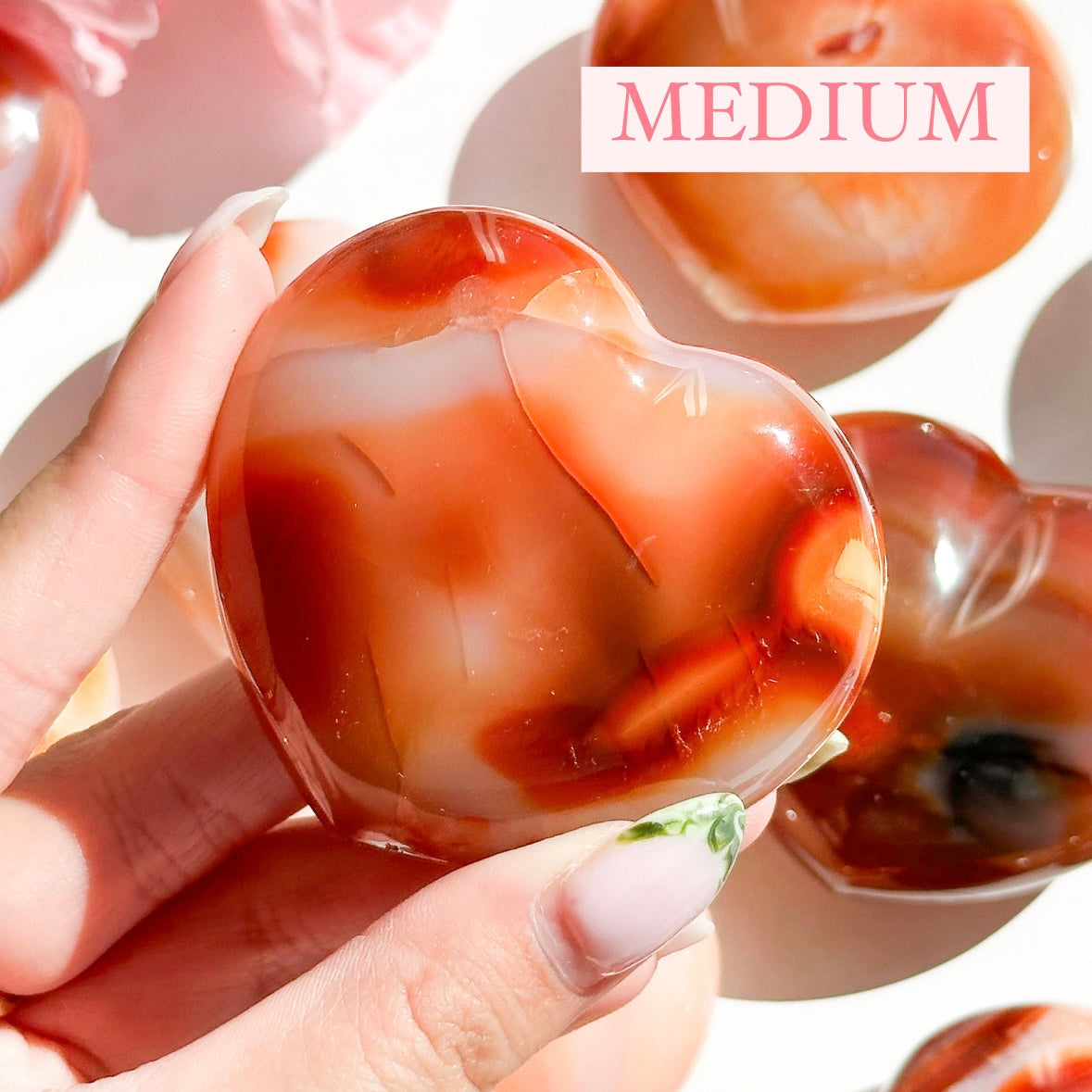 Carnelian Agate Heart