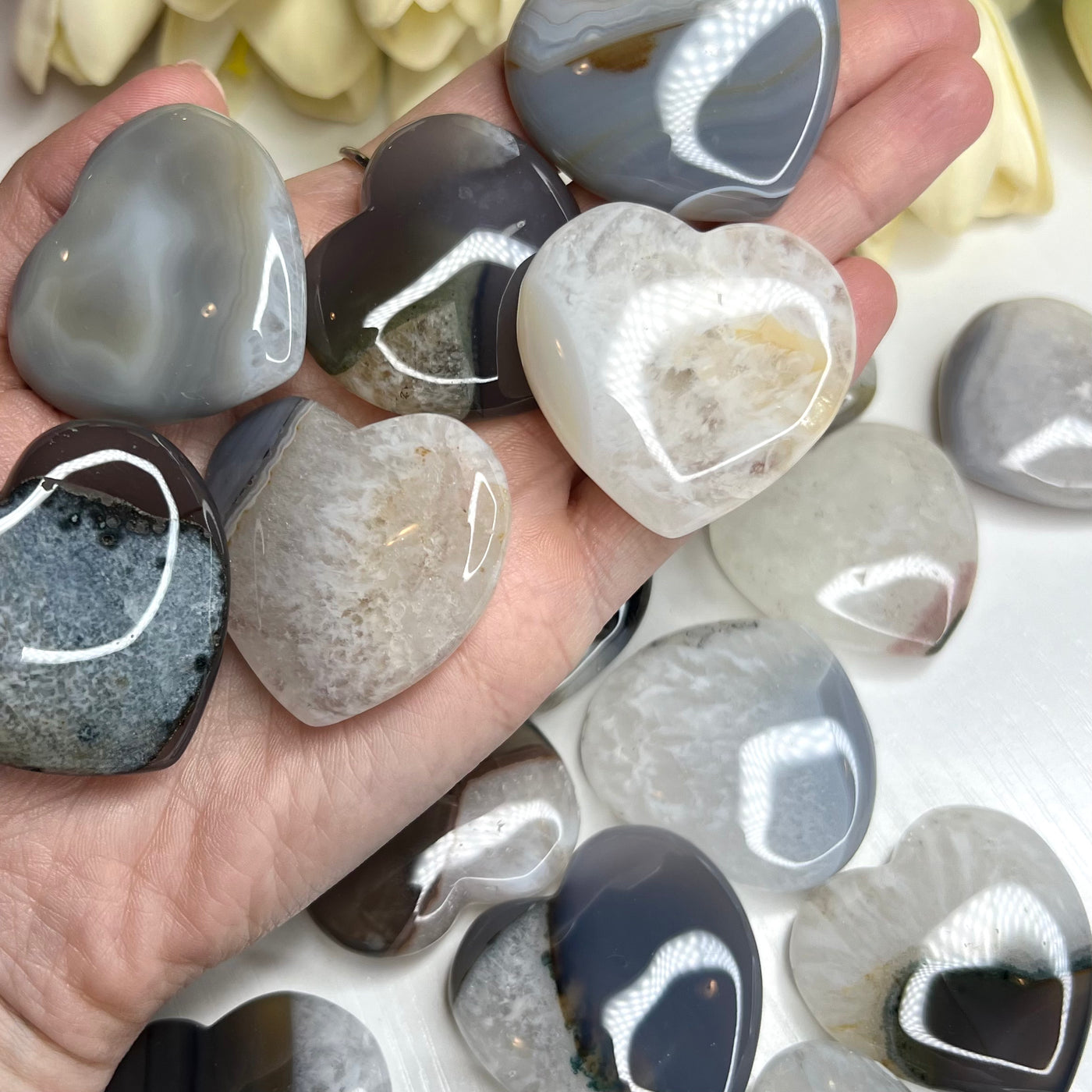 Agate with Quartz Heart