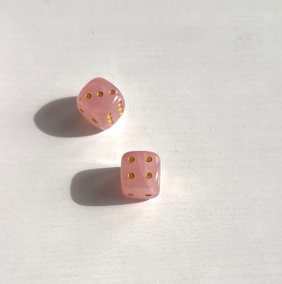 Rose Quartz Dice