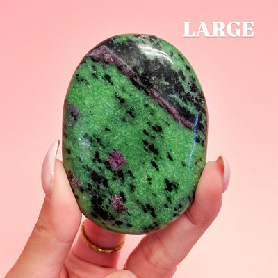 Ruby in Zoisite Palmstone