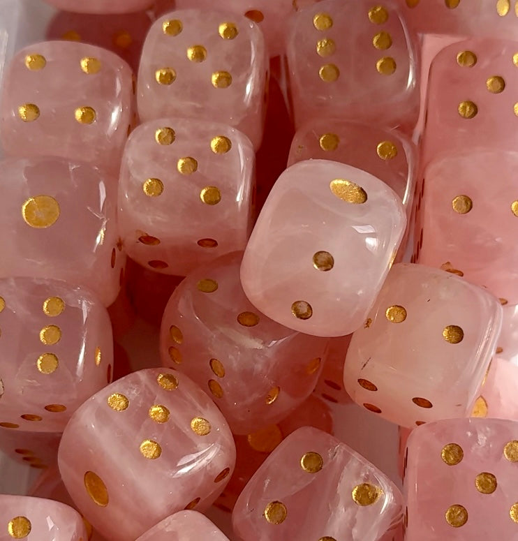 Rose Quartz Dice