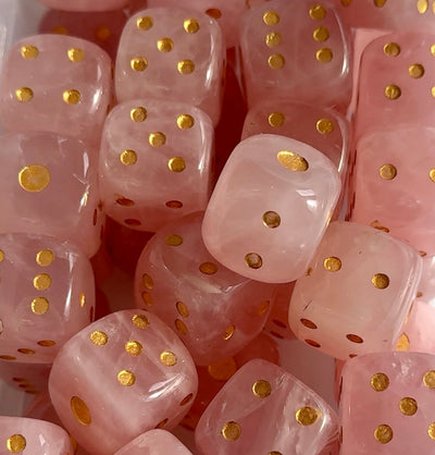 Rose Quartz Dice