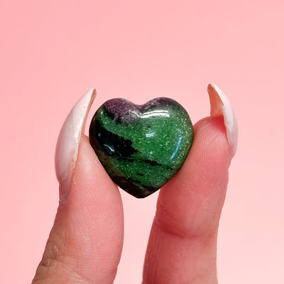 Ruby Zoisite Mini Heart