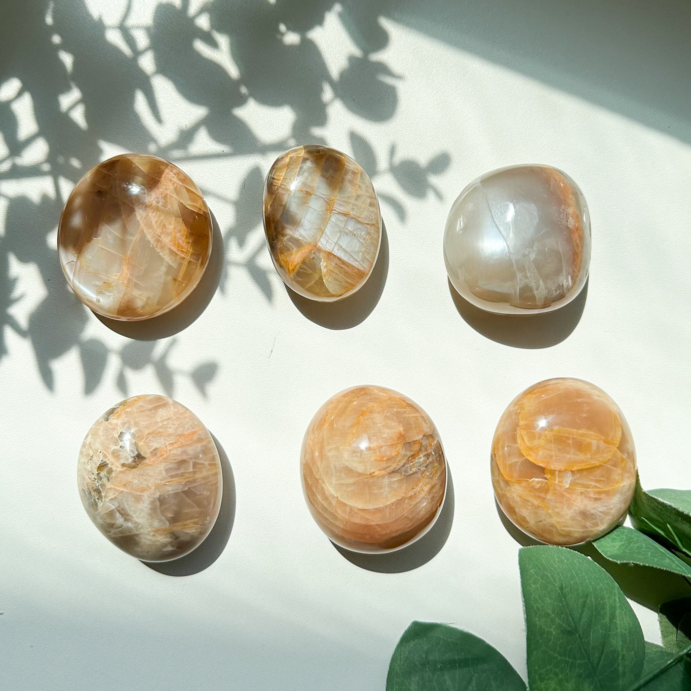 Peach Moonstone Palmstone - MISFIT