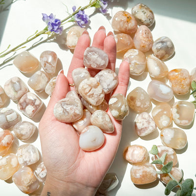 Flower Agate Tumble