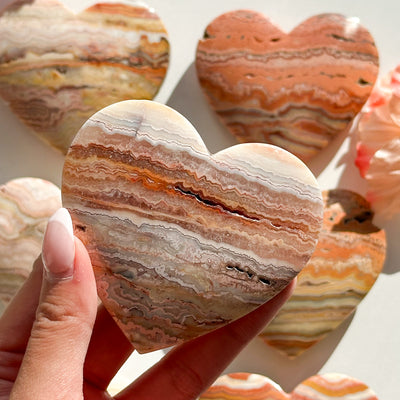 Crazy Lace Agate Heart