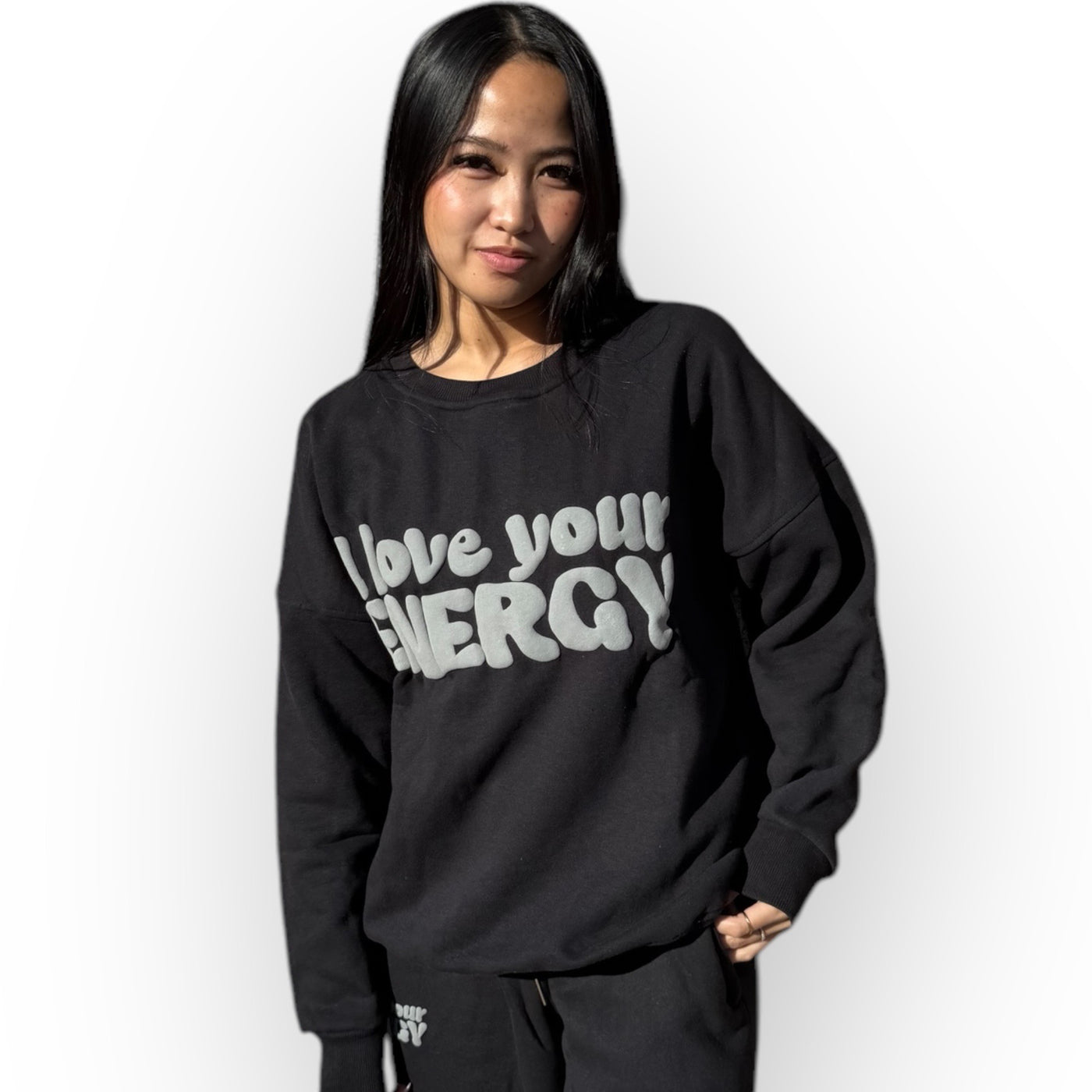 I Love Your Energy Sweatshirt - Black/Gray