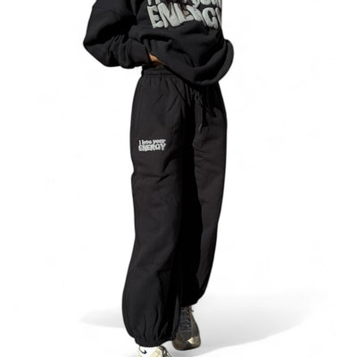 I Love Your Energy Sweatpants - Black/Gray