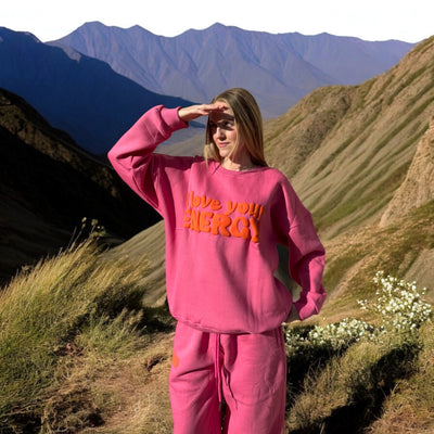 I Love Your Energy Sweatshirt - Pink/Orange