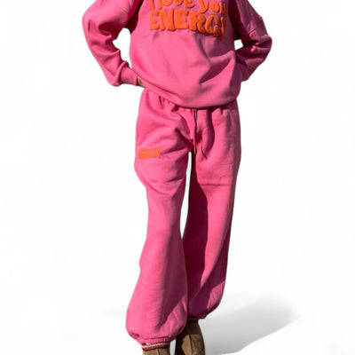 I Love Your Energy Sweatpants- Pink/Orange