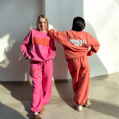 I Love Your Energy Sweatpants- Pink/Orange