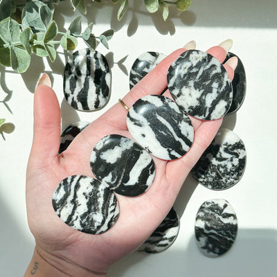 Zebra Jasper Flat Stone