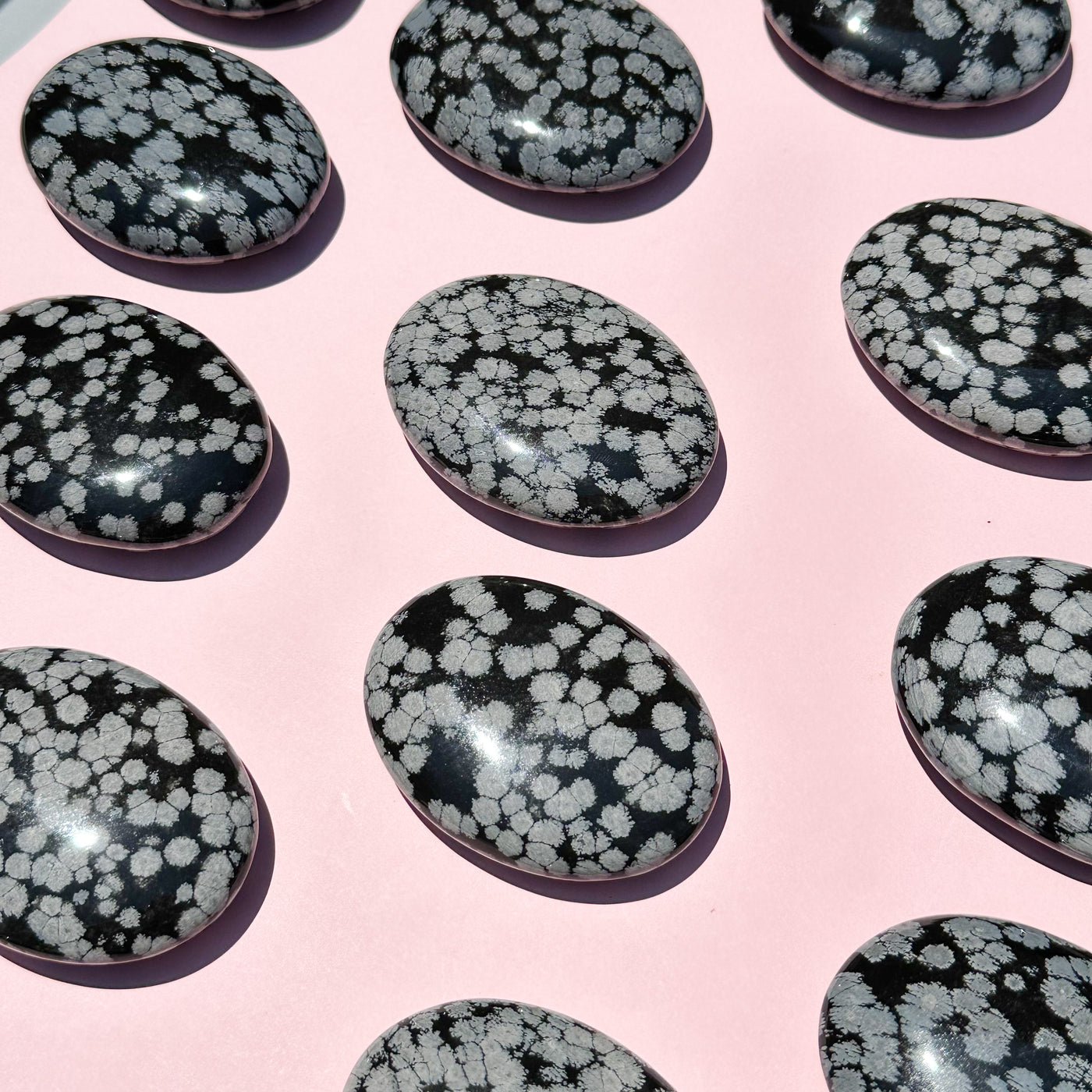 Snowflake Obsidian Palmstone