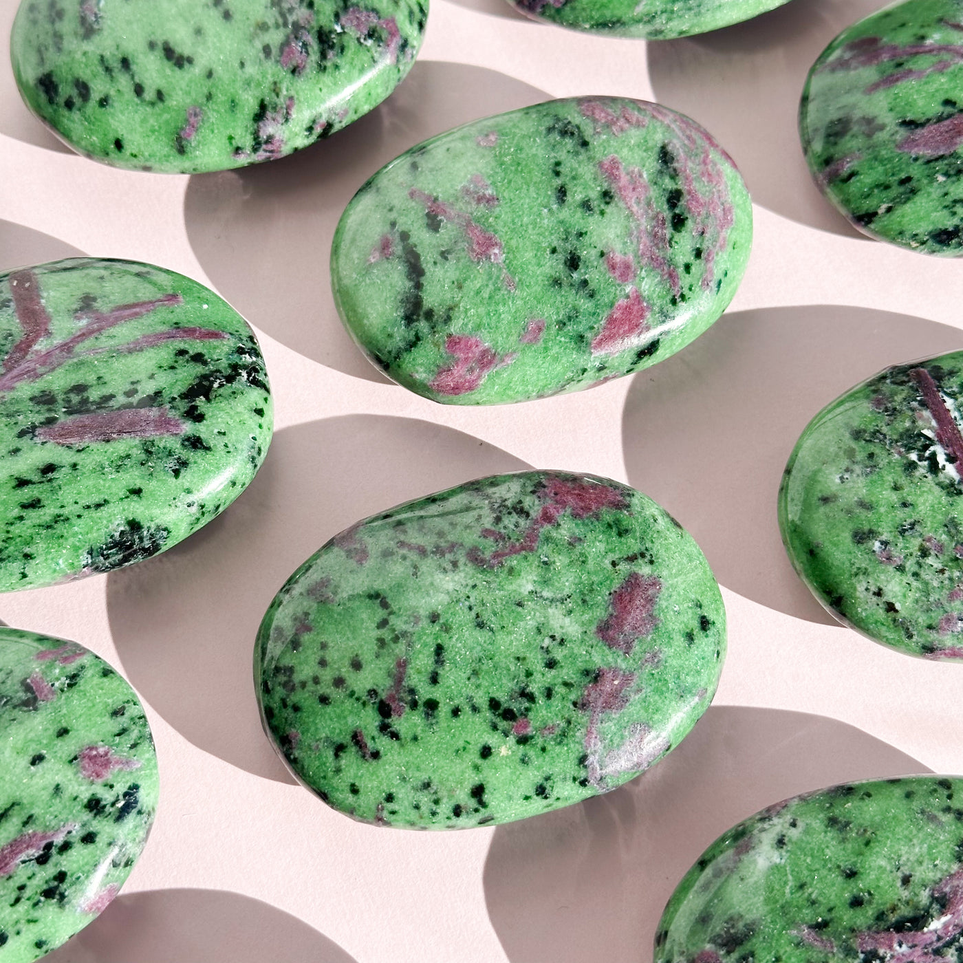 Ruby in Zoisite Palmstone