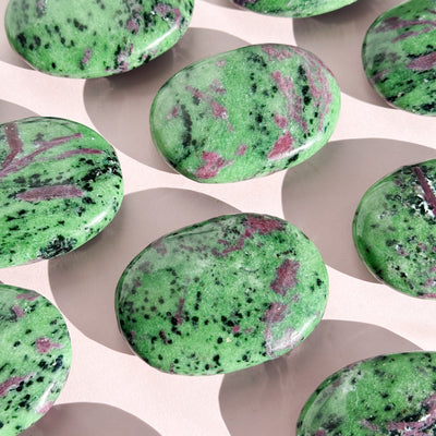 Ruby Zoisite Palmstone