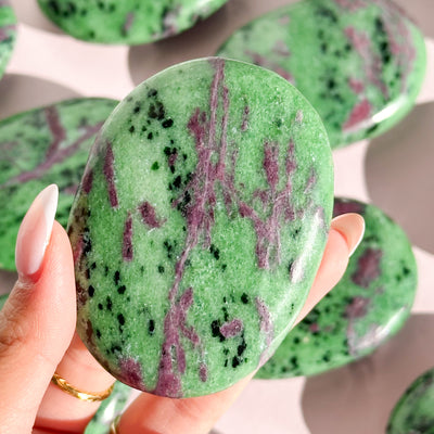 Ruby in Zoisite Palmstone