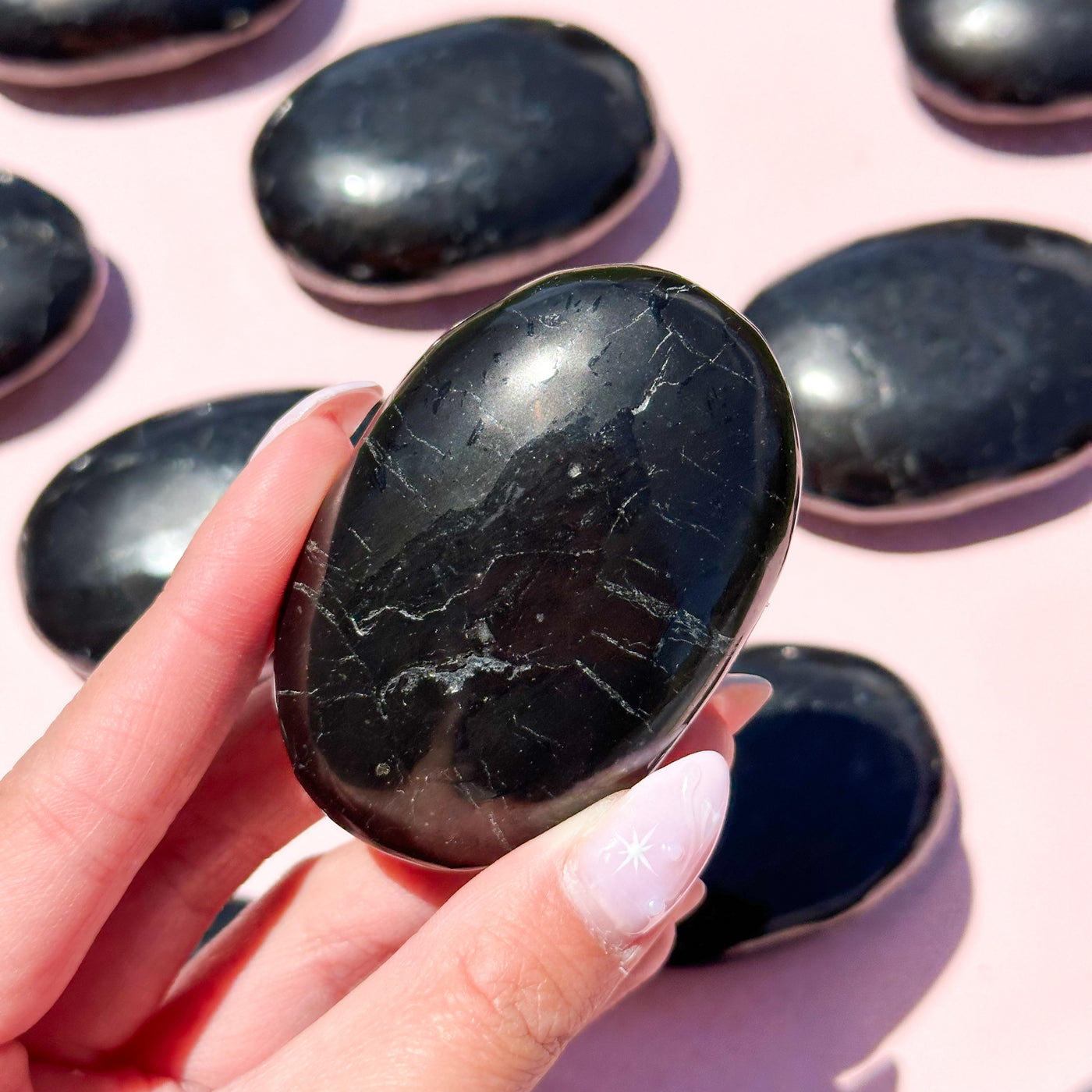 Shungite Palmstone (Bumpy/not smooth)