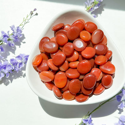 Carnelian Flat Stone - MINI