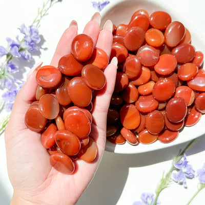 Carnelian Flat Stone - MINI