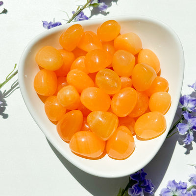 Orange Calcite Tumble