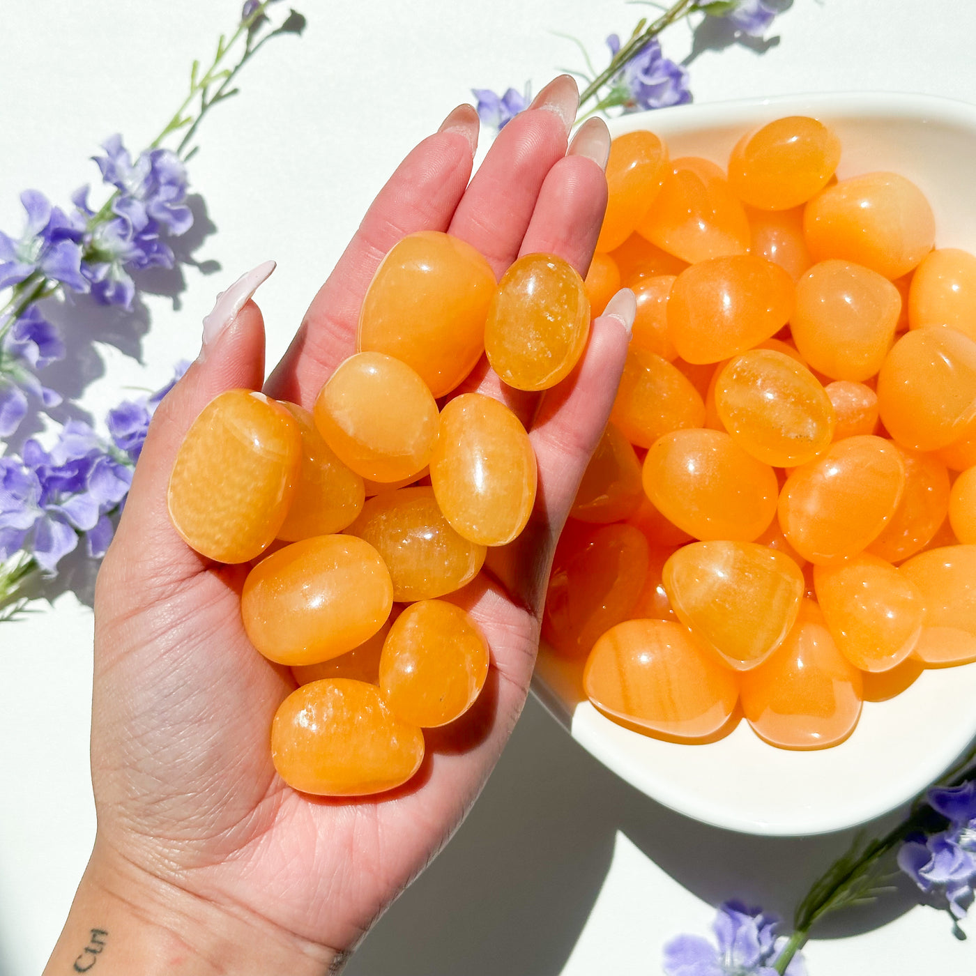 Orange Calcite Tumble