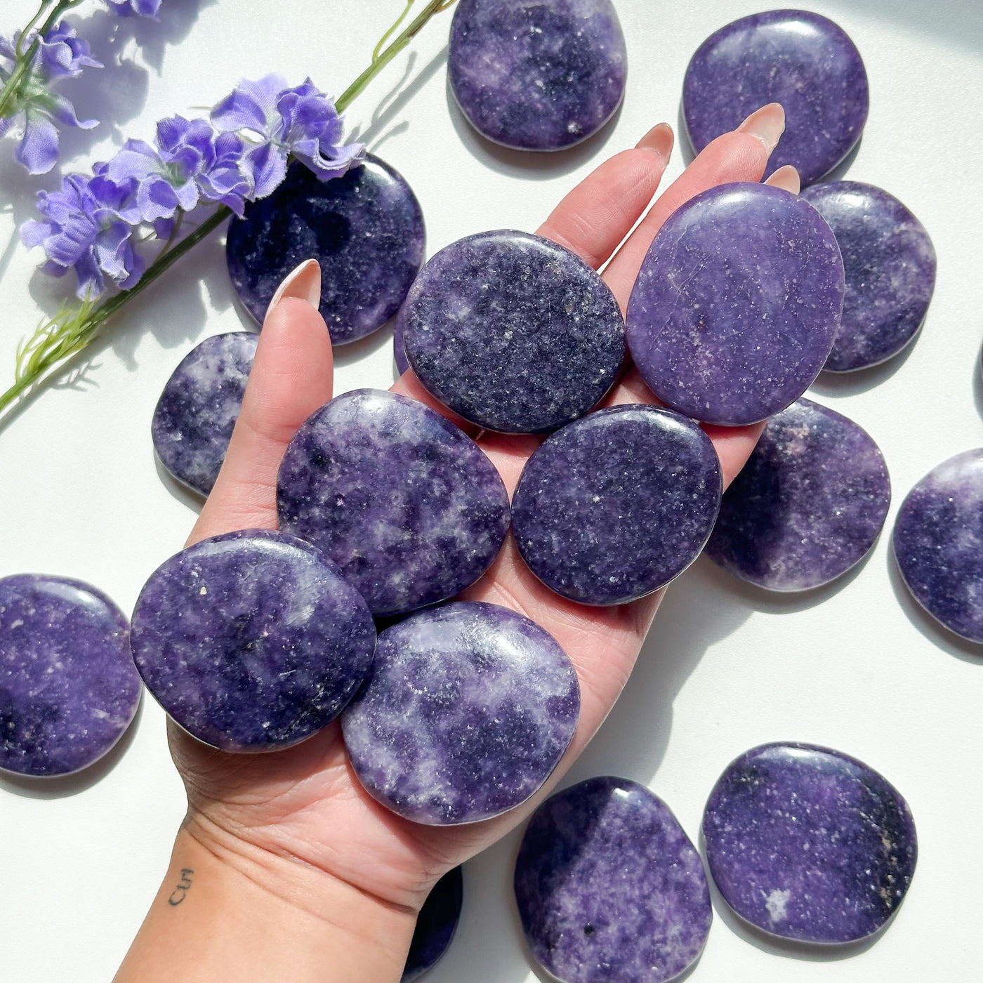 Lepidolite Flat Stone