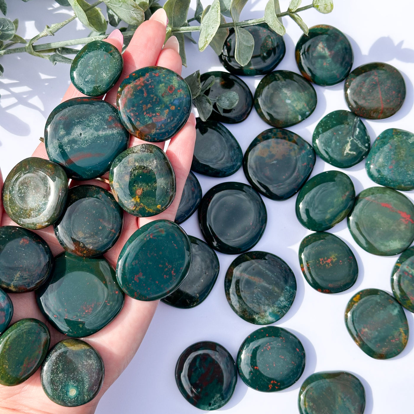 Bloodstone Flat Stone - MINI