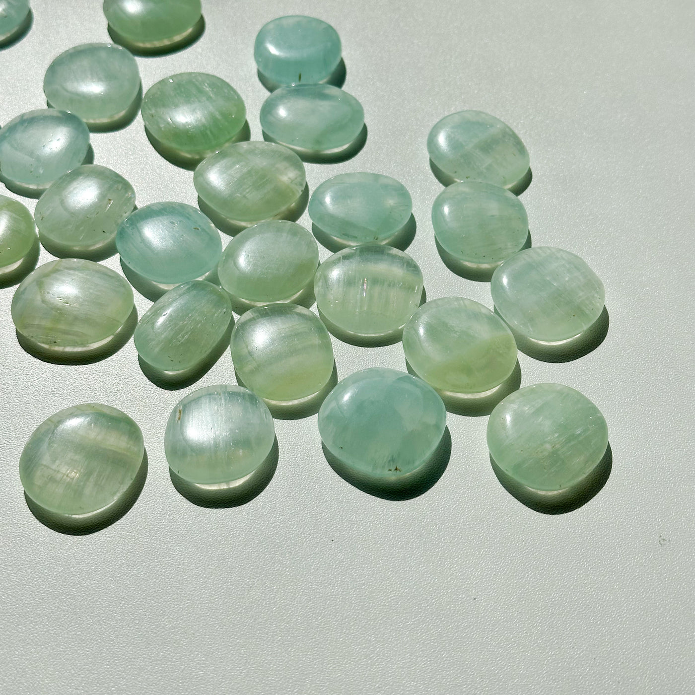 Pistachio Calcite Flat Stone - MINI