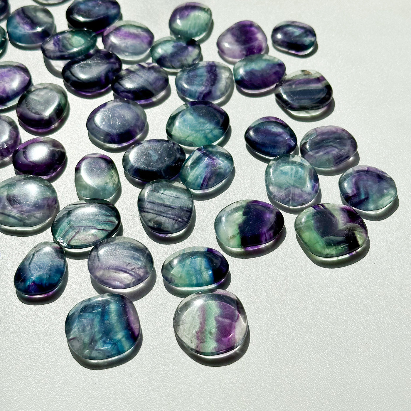 Fluorite Flat Stone - MINI