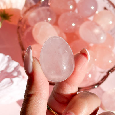 Rose Quartz Mini Egg