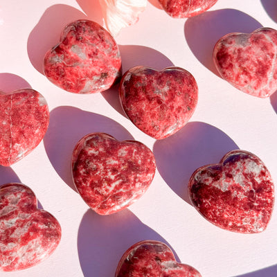 Thulite Heart