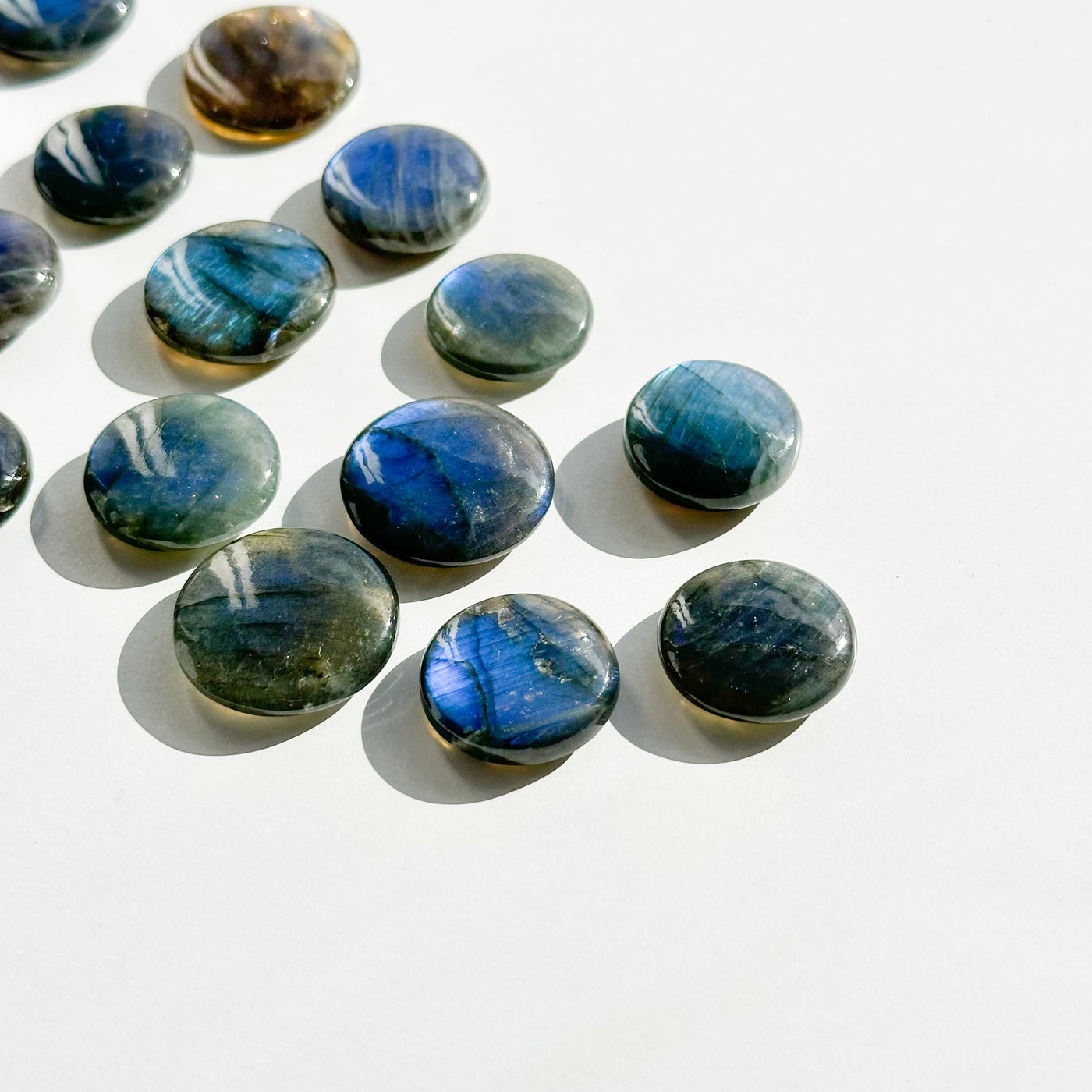 BLUE Labradorite Flat Stone