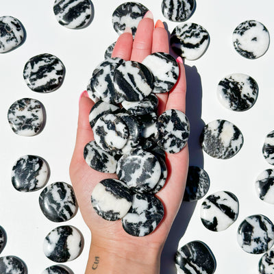 Zebra Jasper Flat Stone - MINI