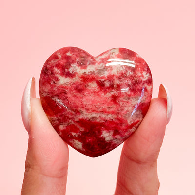 Thulite Heart