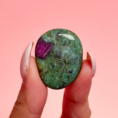 Ruby Fuchsite Flat Stone - MINI